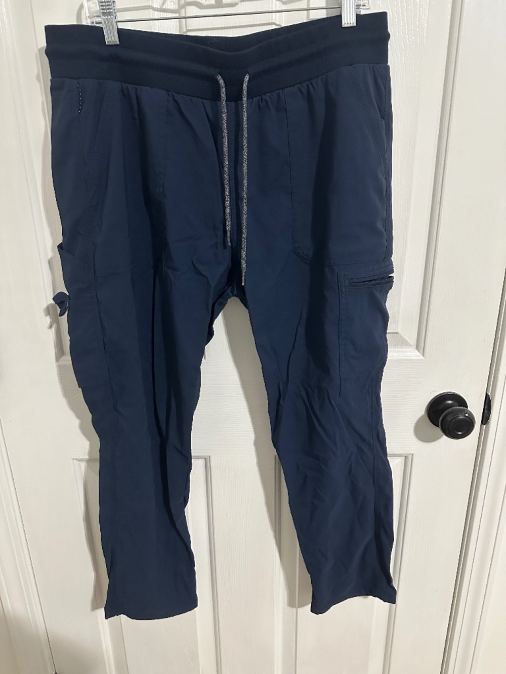Navy Slim Bootcut Scrub Bottoms